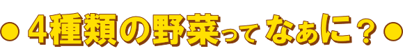 4種類の野菜ってなぁに？