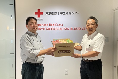 日本赤十字社へのかりんとう寄贈