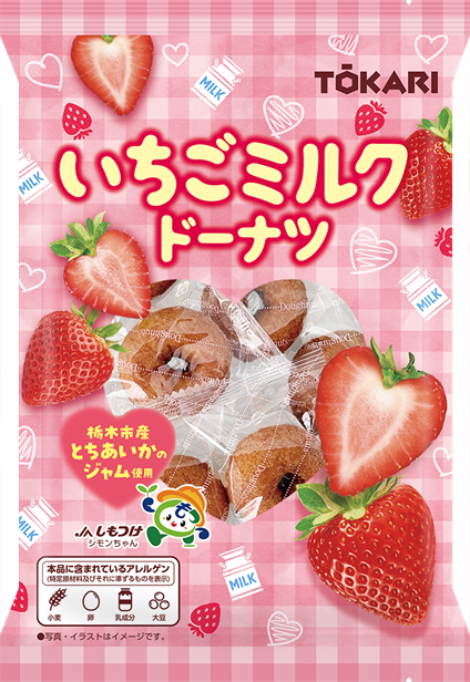 いちごミルクドーナツ